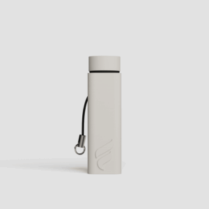 Forma Clip keychain pre-roll capsule in Chalk, front view