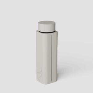 Forma Clip keychain pre-roll capsule in Chalk, close-up of the seam