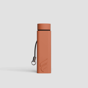Forma Clip keychain pre-roll capsule in Clay, front view