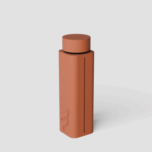 Forma Clip keychain pre-roll capsule in Clay, close-up of the seam