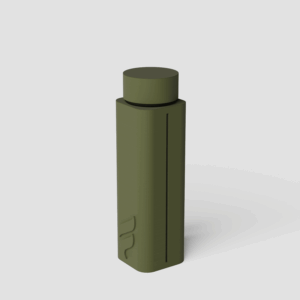 Forma Clip keychain pre-roll capsule in Moss, close-up of the seam