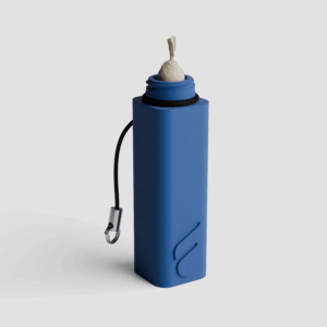 Forma Clip keychain pre-roll capsule in Slate, angled product shot