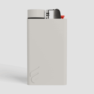 Forma Pocket pre-roll and lighter case in Chalk, front view