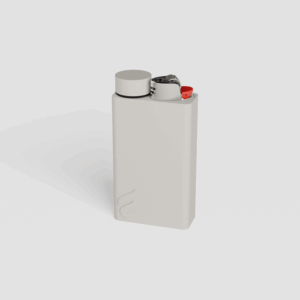 Forma Pocket pre-roll and lighter case in Chalk, angled product shot