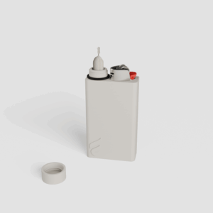 Forma Pocket pre-roll and lighter case in Chalk, shown open, with the interior visible