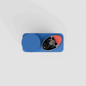 Forma Pocket pre-roll and lighter case in Slate, seen from above