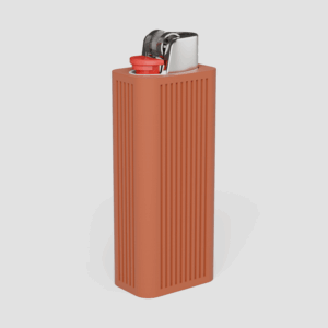 Forma Sleeve lighter sleeve in Clay, back view