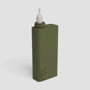 Forma Trio case for three pre-rolls in Moss, angled product shot