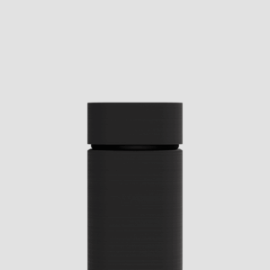 Forma Tube king-size pre-roll case in Graphite, close-up of the cap and seal
