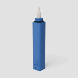 Forma Tube king-size pre-roll case in Slate, angled product shot